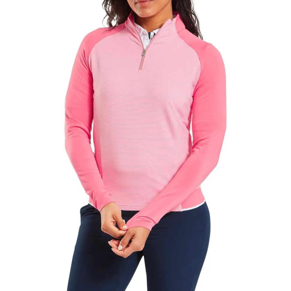 Pull Footjoy Pullover Half Zip Pink Lemon