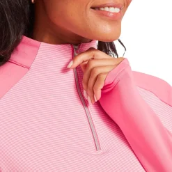 Pull Footjoy Pullover Half Zip Pink Lemon