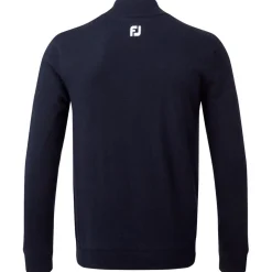 Pull Footjoy Wool Blend 1/2 Zip Lined Pullover Navy