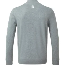 Pull Footjoy Wool Blend 1/2 Zip Lined Pullover Heather Grey