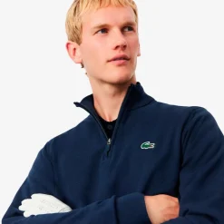 Pull Lacoste 1/4 Zip Windstopper Marine