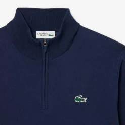 Pull Lacoste 1/4 Zip Windstopper Marine