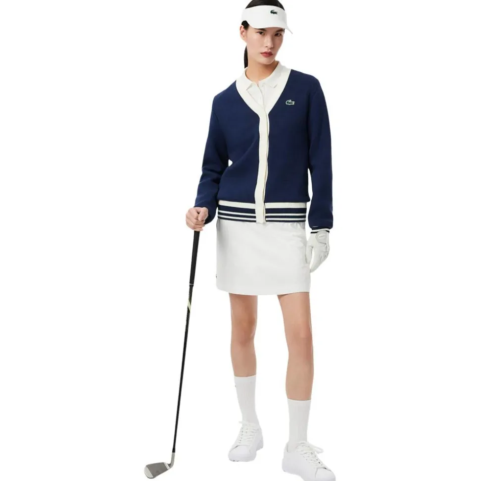 Pull Lacoste Cardigan Windstopper Marine Farine