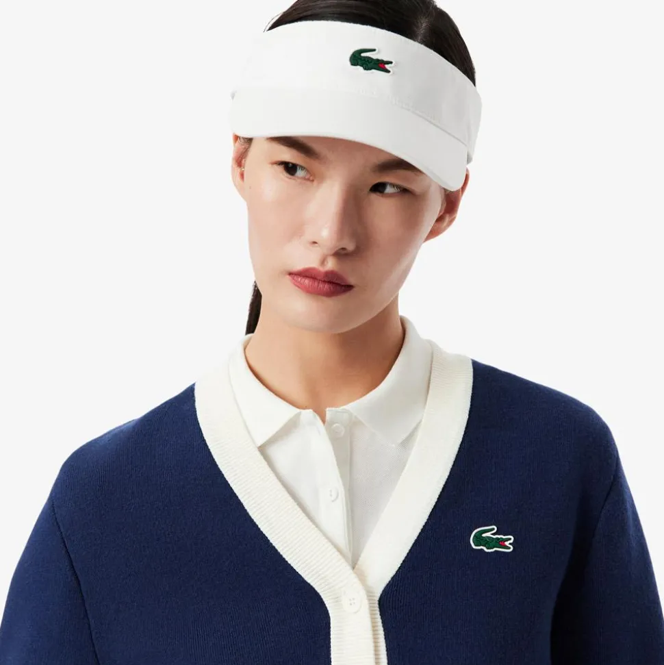 Pull Lacoste Cardigan Windstopper Marine Farine
