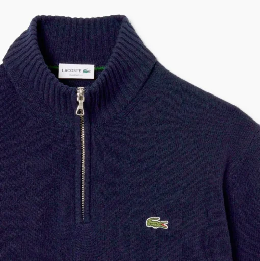 Pull Lacoste Classic Wool 1/4 Zip Marine