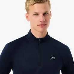 Pull Lacoste Midlayer Warm With Fleece Marine