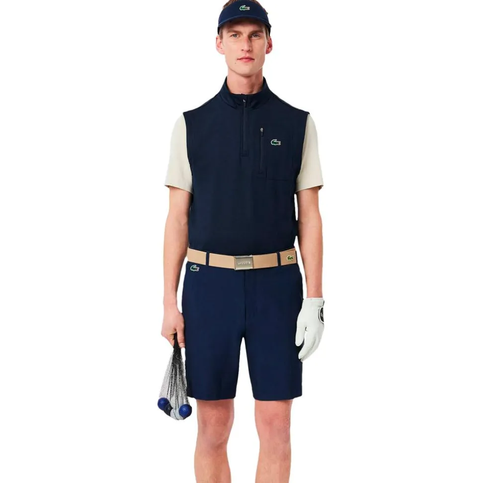 Pull Lacoste Midlayers 1/4 Zip Sleeveless Marine