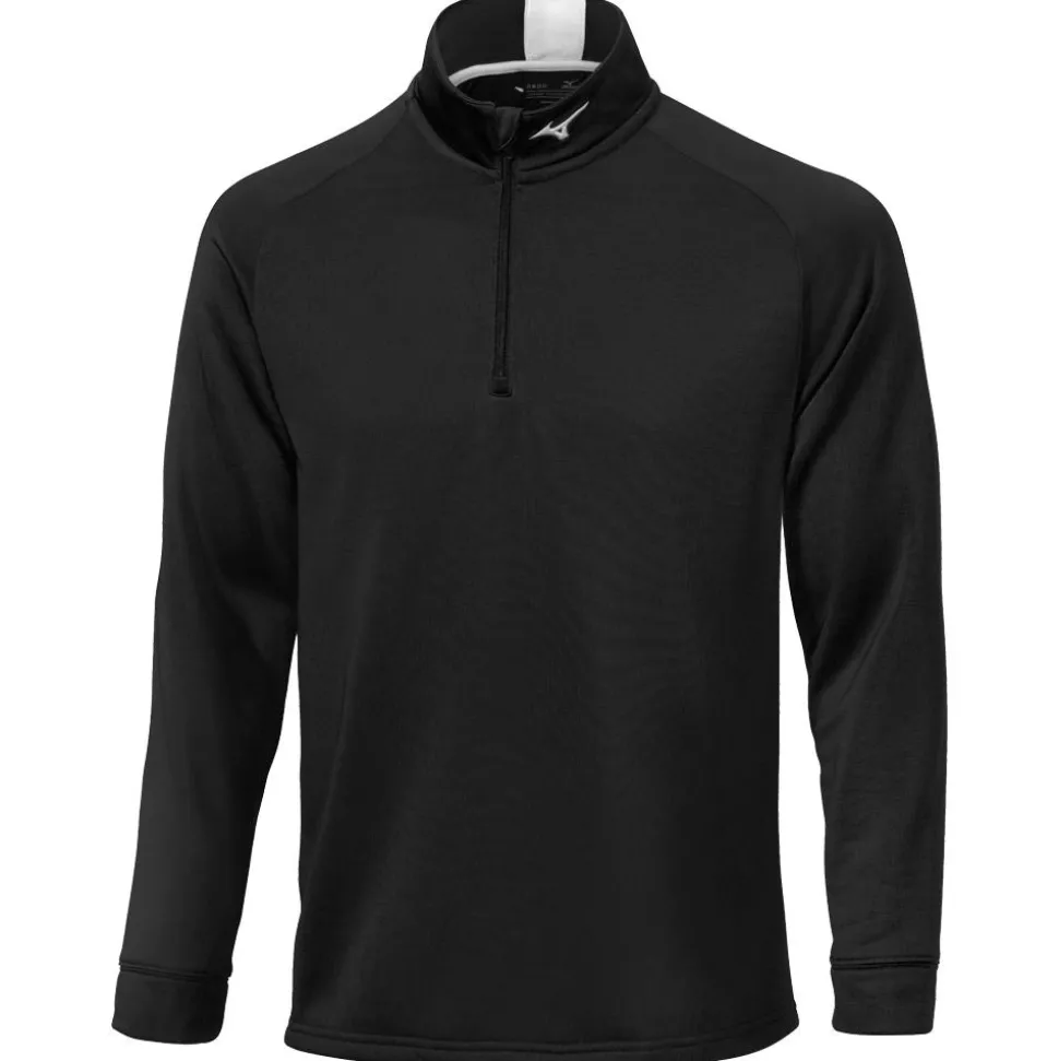 Pull Mizuno Crested 1/4 Zip Black