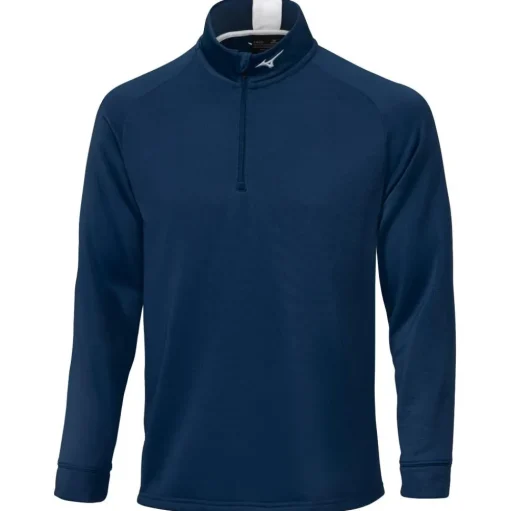 Pull Mizuno Crested 1/4 Zip Navy