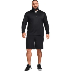 Pull Nike Dri Fit Victory Half Zip Top Black White