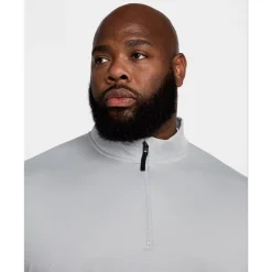 Pull Nike Dri Fit Victory Half Zip Top Wolf Grey Black
