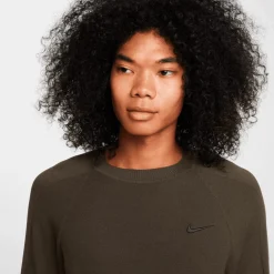 Pull Nike Tour Sweater Knit Crew Cargo Khaki Black