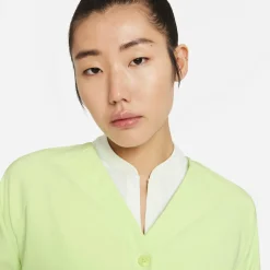 Pull Nike W Repel Ace Cardigan Lime Green