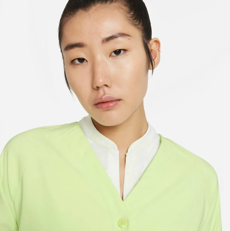 Pull Nike W Repel Ace Cardigan Lime Green