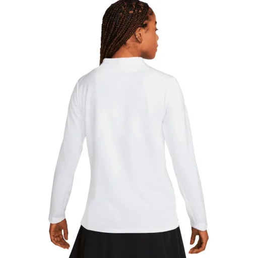 Pull Nike Women's Dri-Fit Club UV Half-Zip White Black