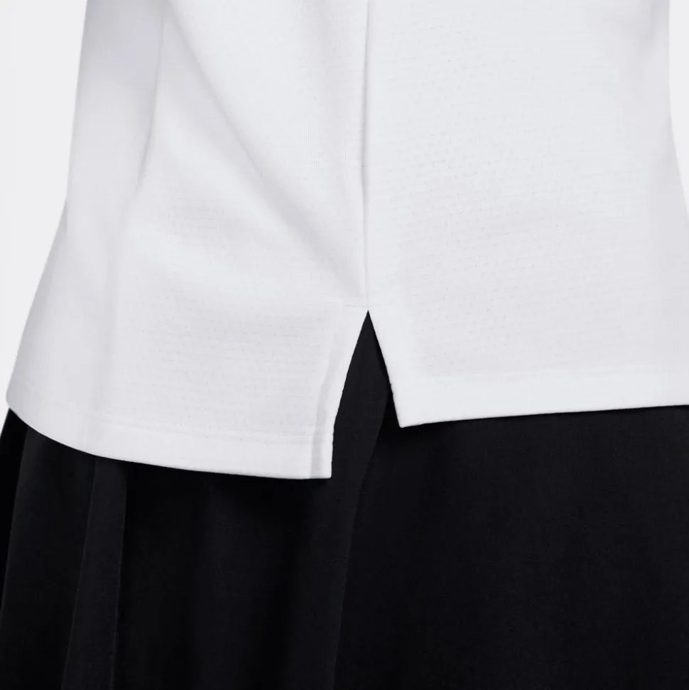 Pull Nike Women's Dri-Fit Club UV Half-Zip White Black