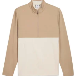 Pull Puma Golf Cloudspun Tech Hybrid 1/2 Zip Ice Coffee