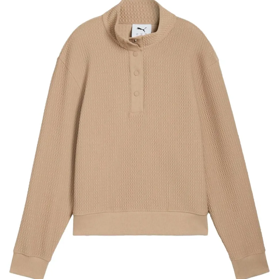 Pull Puma Golf W Boulder 1/2 Snap Pullover Ice Coffee