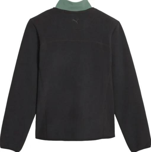 Pull Puma Golf W Fleece 1/4 Zip Black Eucalyptus