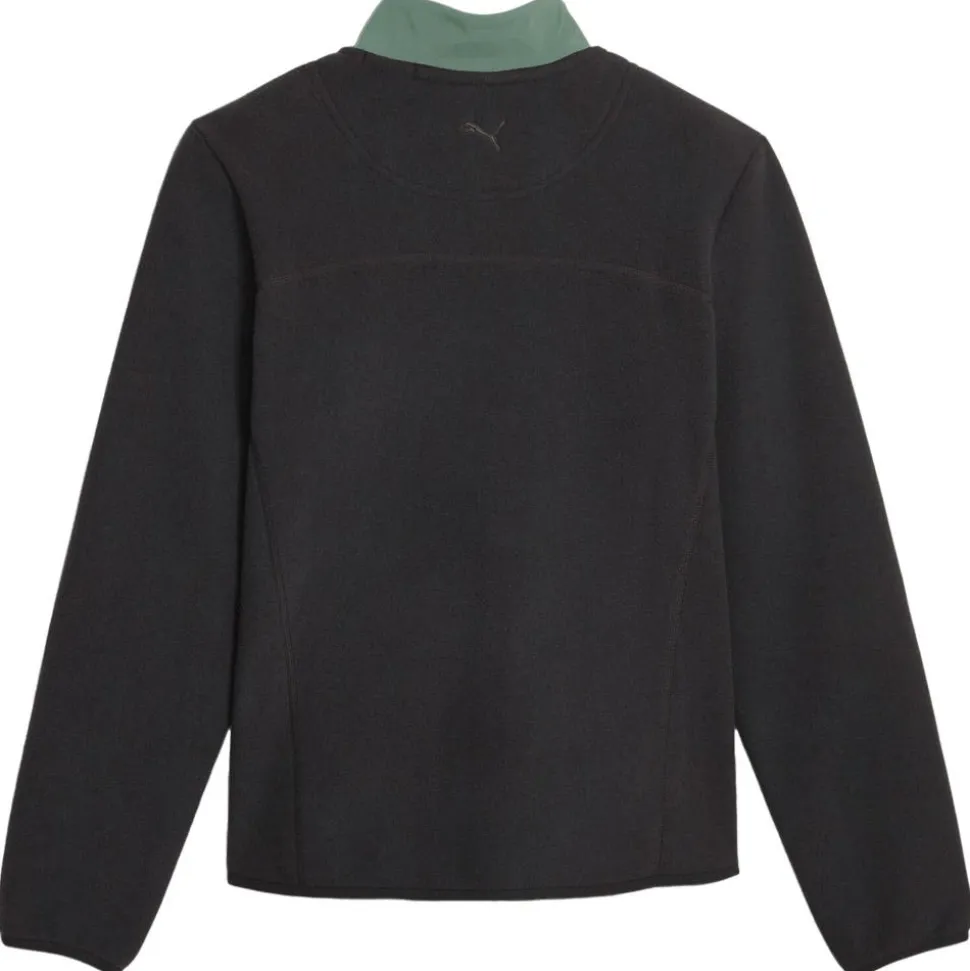 Pull Puma Golf W Fleece 1/4 Zip Black Eucalyptus