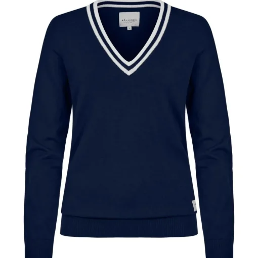 Pull Rohnisch Adele Knitted Sweater Navy White