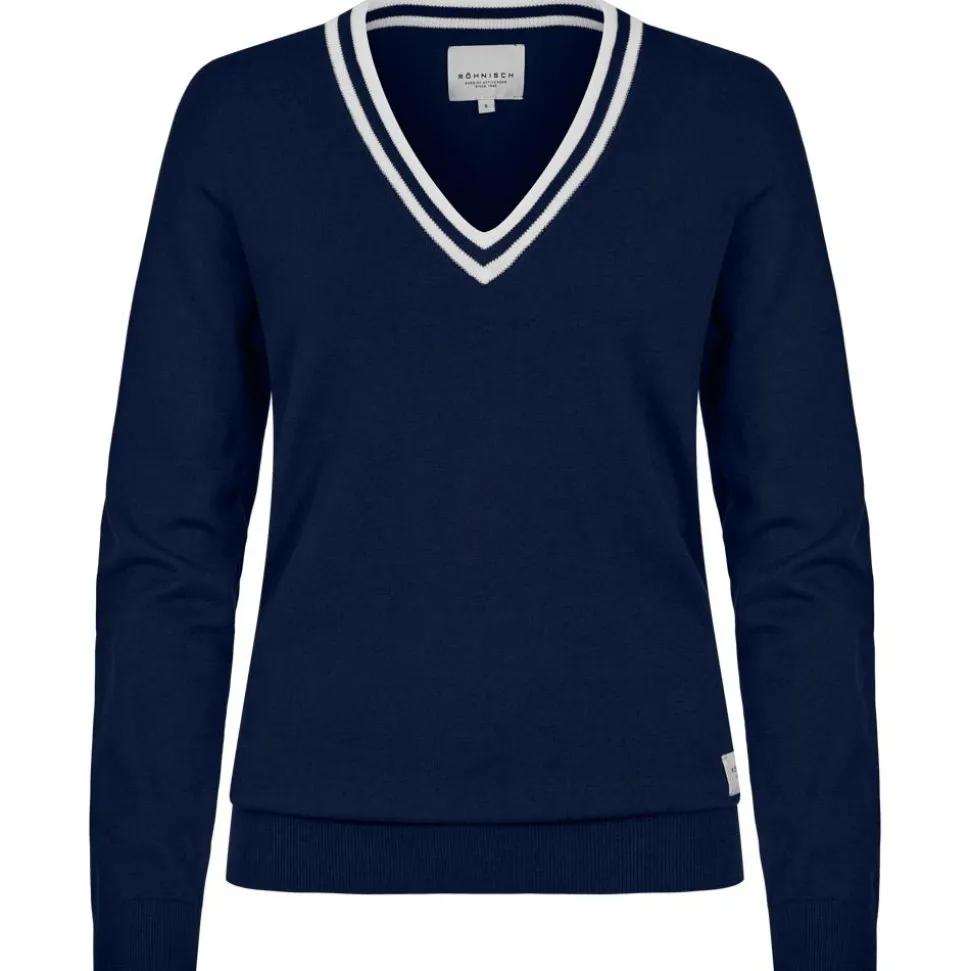 Pull Rohnisch Adele Knitted Sweater Navy White