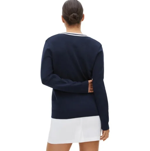 Pull Rohnisch Adele Knitted Sweater Navy White