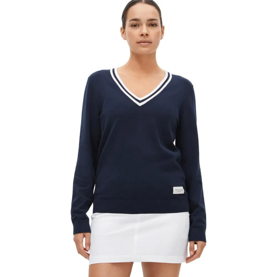 Pull Rohnisch Adele Knitted Sweater Navy White