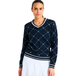 Pull Rohnisch Adele Knitted Sweater R Check Navy