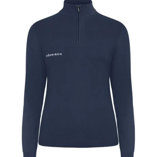 Pull Rohnisch Kora Knitted Half Zip Navy