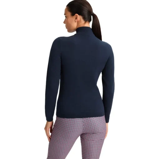 Pull Rohnisch Kora Knitted Half Zip Navy