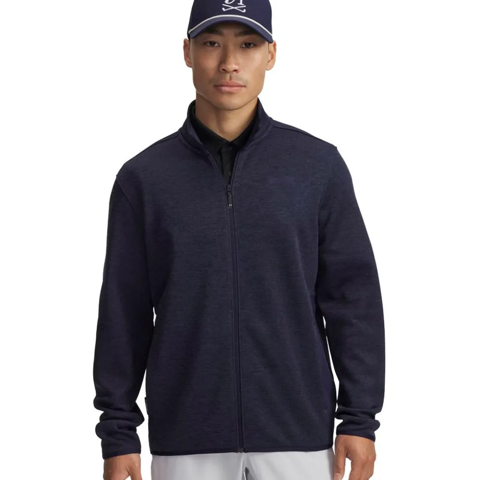 Pull Under Armour Drive Sweaterfleece Full Zip Midnight Navy Washed Navy
