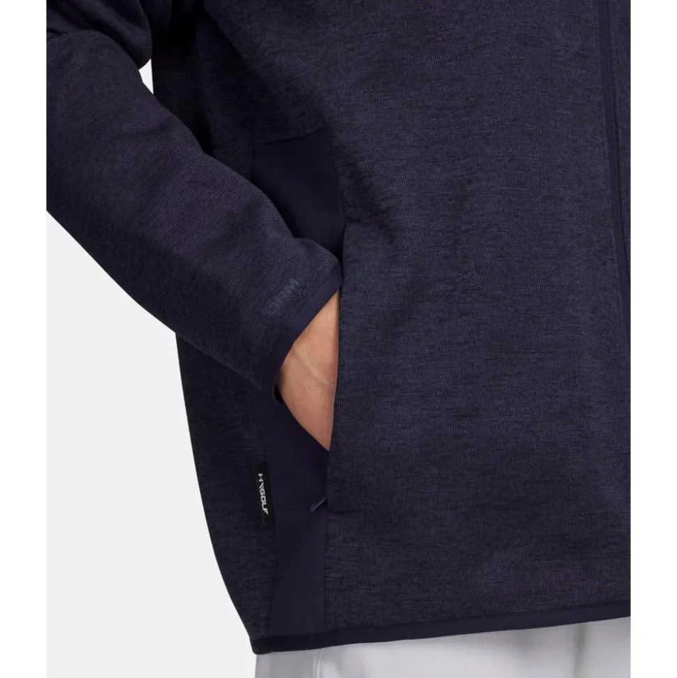 Pull Under Armour Drive Sweaterfleece Full Zip Midnight Navy Washed Navy