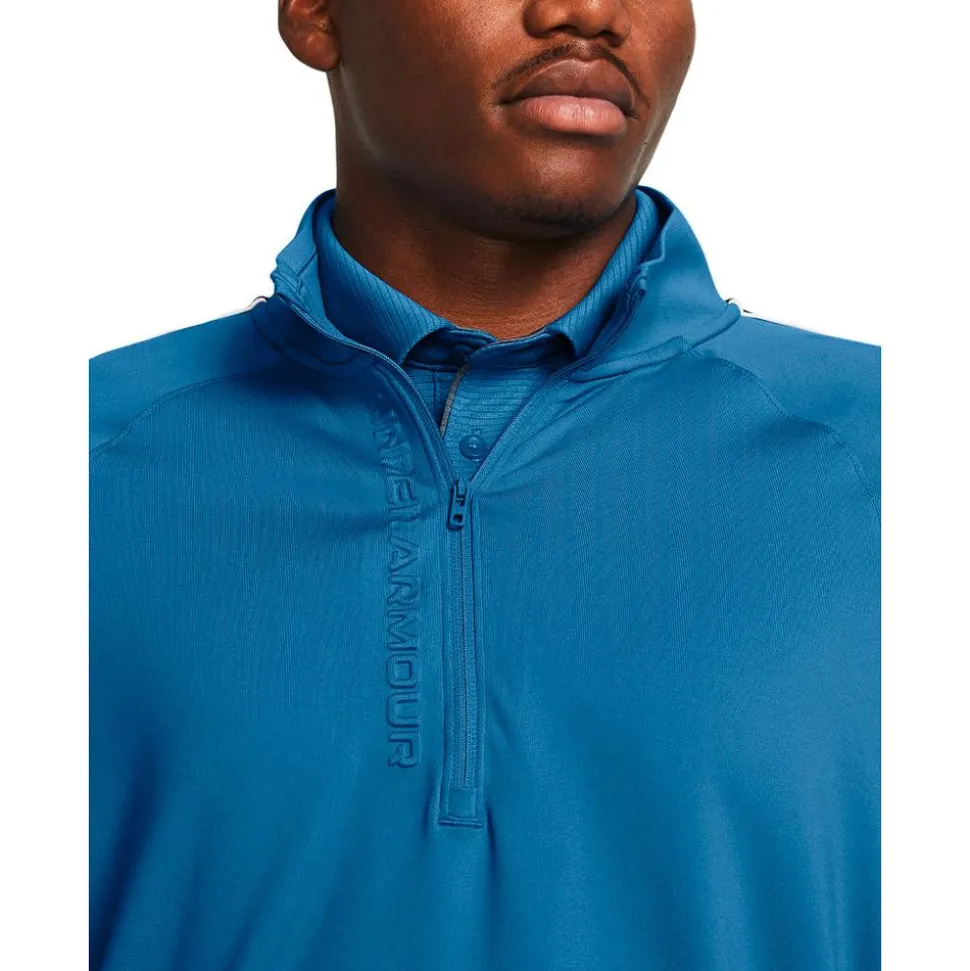 Pull Under Armour Storm Midlayer Half Zip Photon Blue Midnight Navy