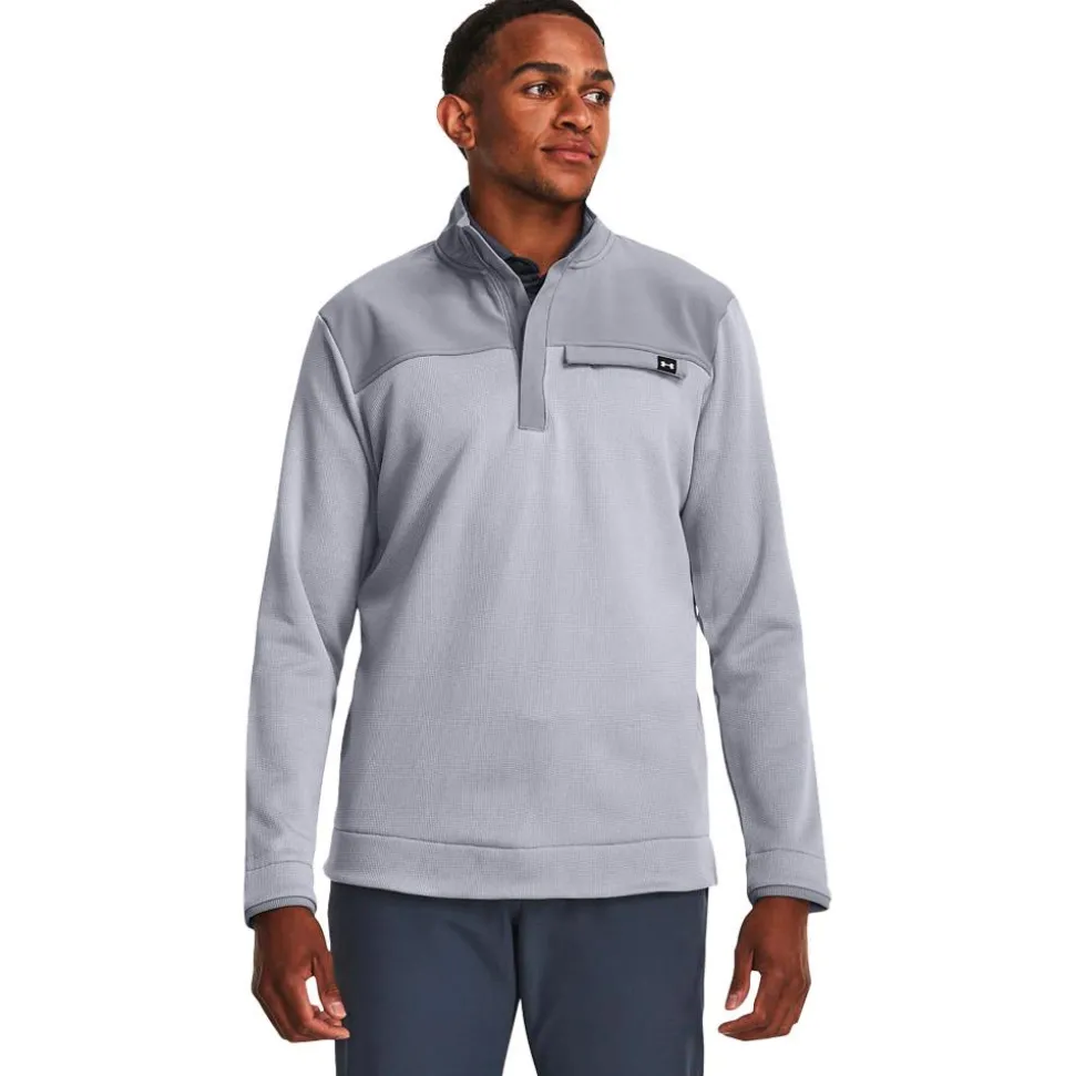 Pull Under Armour Storm Sweaterfleece Half Zip Steel White