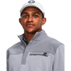 Pull Under Armour Storm Sweaterfleece Half Zip Steel White