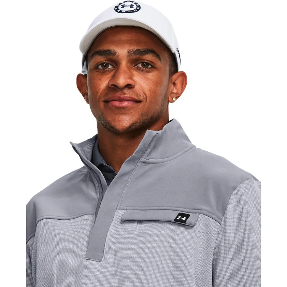 Pull Under Armour Storm Sweaterfleece Half Zip Steel White