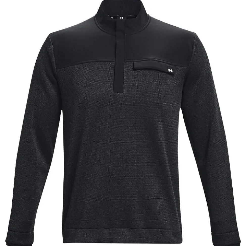 Pull Under Armour Storm Sweaterfleece Half Zip Black WHite White