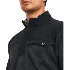 Pull Under Armour Storm Sweaterfleece Half Zip Black WHite White