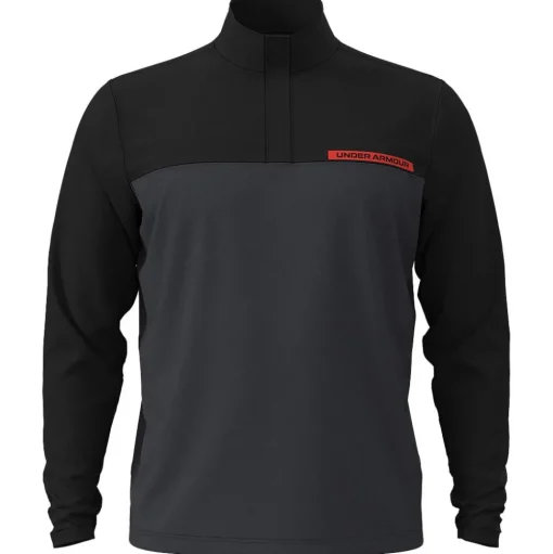 Pull Under Armour T2G 1/4 Zip Black Anthracite Fire