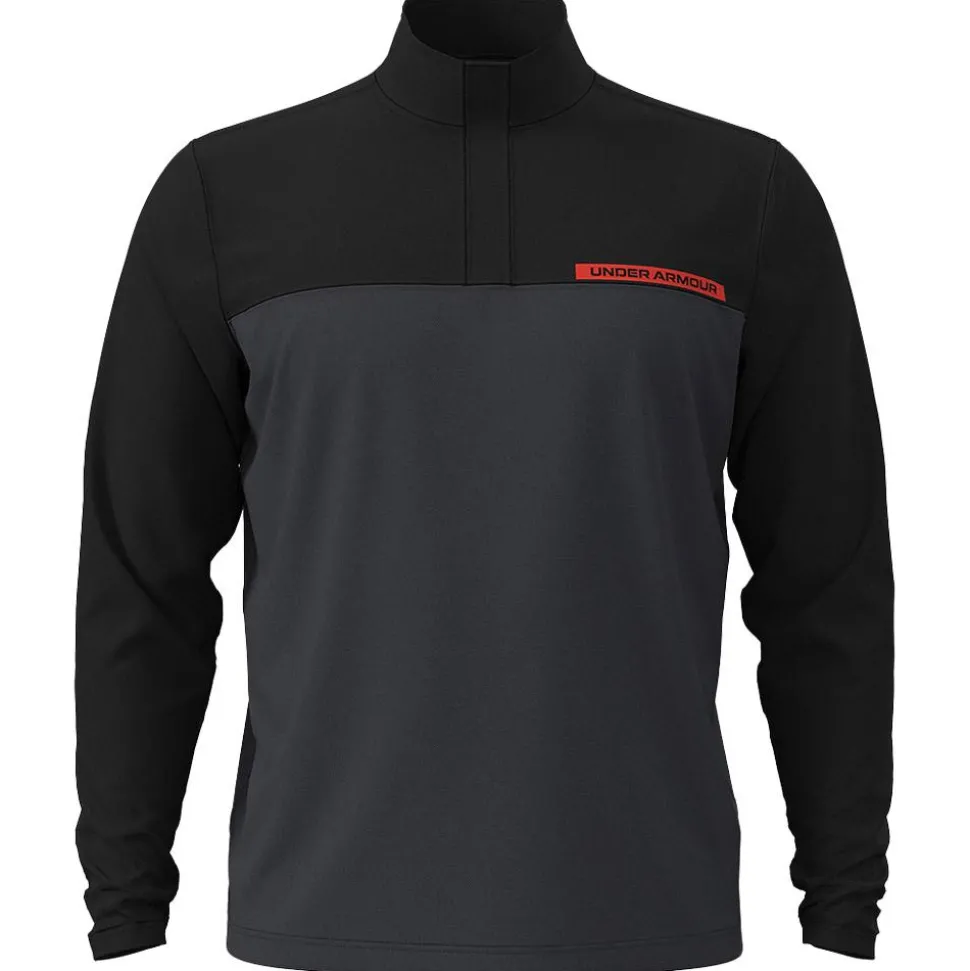 Pull Under Armour T2G 1/4 Zip Black Anthracite Fire