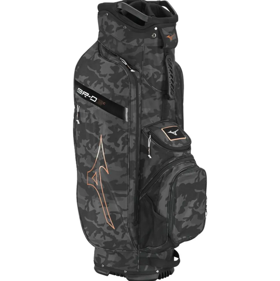 Sac chariot série Mizuno BR-D3 Cart Bag Black Camo Copper