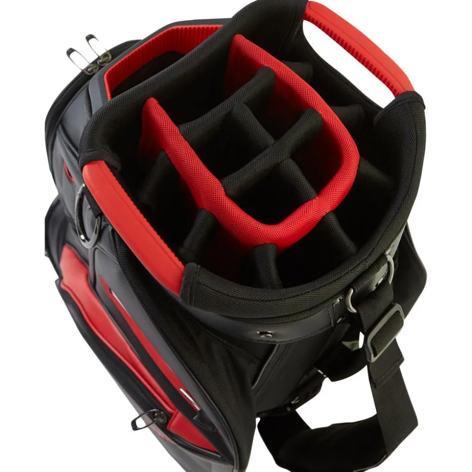 Sac chariot série Taylormade Deluxe Cart Black Red