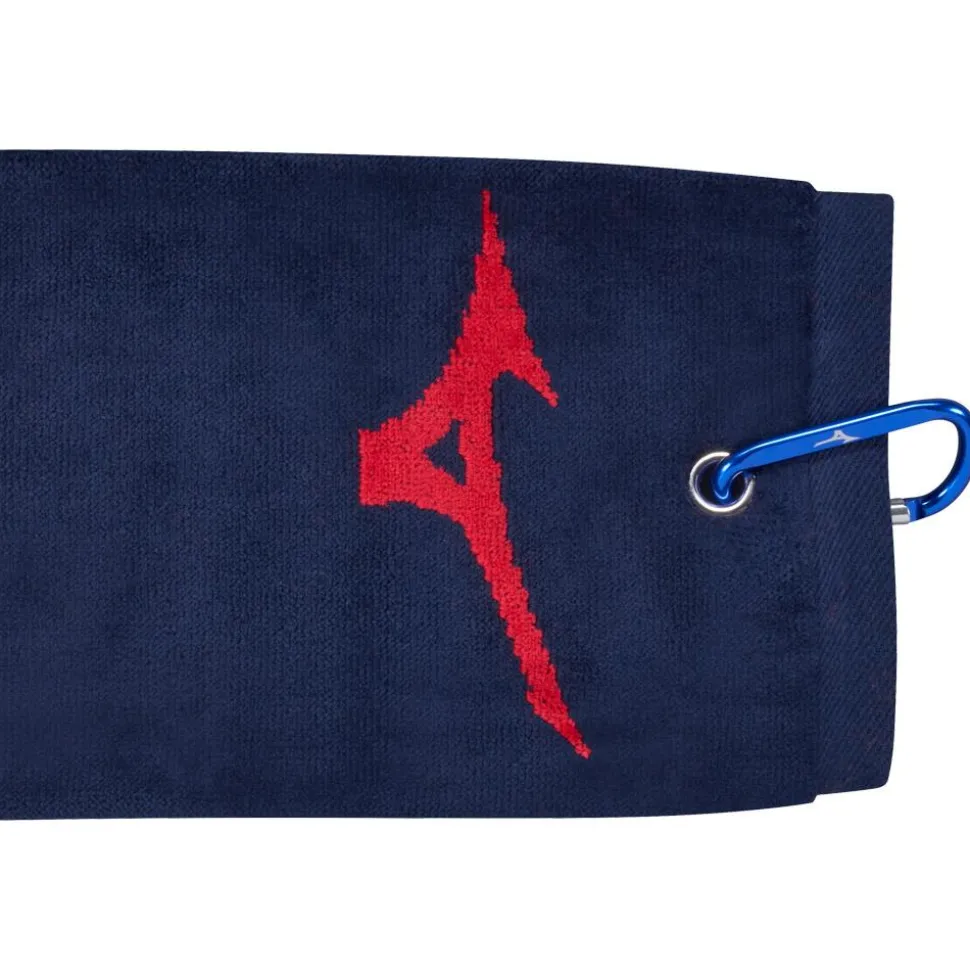 Serviette Mizuno Trifold Towel Navy Red