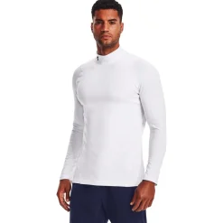Sous-vêtement Under Armour ColdGear Armour Fitted Mock White Black