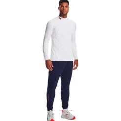 Sous-vêtement Under Armour ColdGear Armour Fitted Mock White Black