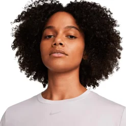 Tee-shirt Nike W One Classic Dri Fit Ss Top Platinum Violet Black