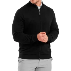 Veste Footjoy Drirelease Full Zip Lined Sweater Black