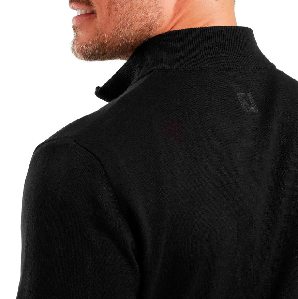 Veste Footjoy Drirelease Full Zip Lined Sweater Black