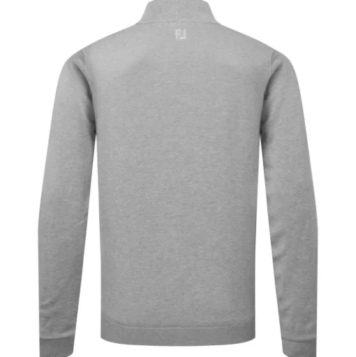 Veste Footjoy Drirelease Full Zip Lined Sweater Heather Grey